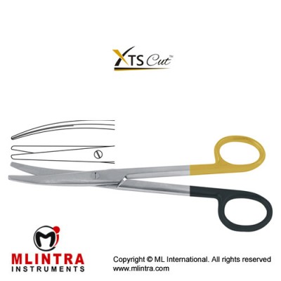 XTSCut™ TC Mayo-Stille Dissecting Scissor Curved Stainless Steel, 14.5 cm - 5 3/4"